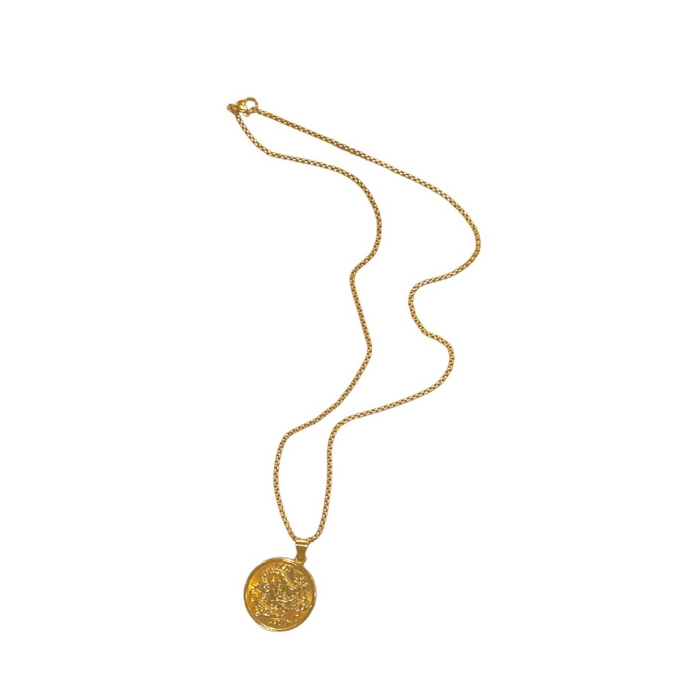 Dragon Gold Medallion Necklace
